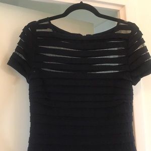 Adrianna Papell navy cocktail dress